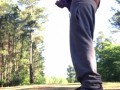 Public dick flashing at golf course 