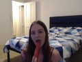 webcam show with glass toy