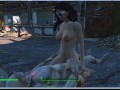 Fallout 4. Секс с роботом (синт) на улице. Секс мод