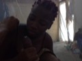 Ghetto Ebony Hoodrat College Hoe Sucking Big Dick For Her Tuition Fees - Ashaichious