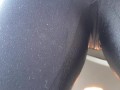 I wet myself in the car seat, I couldnt hold it anymore and peed :P