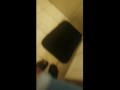 Ebony feet oil massage. 