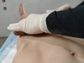 Handjob after Brazilian waxing - Dick wax depilation masturbate