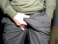 Bulge grabbing Cock not Bulge shaping a thick big cock