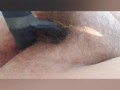 BBW cutie masturbating in hammock outside