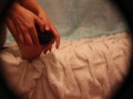 Beautiful Tiny Feet Into Black Stocking Just For You