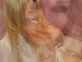 CAMARI IS BACK IN BLACK POWERFULL CUMSHOT ON HER BLACK DRESS AND TITS