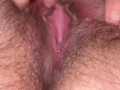 HD hairy pussy solo masturbation 4K with deep, heavy cum contractions