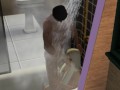 Blowjob in the shower! Made a stepsister | porno game, 3d, sims sex