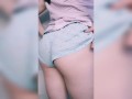 18-year old girl after school removes without panties