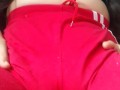 Camel toe bit pussy cum in leggings yoga