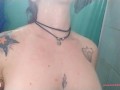 Playing with my Big Boobs in the Shower! - Inked Fitness Model