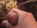 Me cumming in my food and eating it.