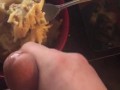 Me cumming in my food and eating it.