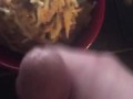 Me cumming in my food and eating it.