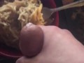 Me cumming in my food and eating it.
