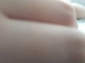 (HD) Teasing a pink, hard nipple with my nails