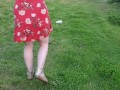 Alice - Custom Vid Request,  squatting to pee outside 3 times ;)