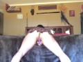 MILF masturbating in cheeky school girl skirt
