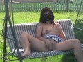 fun in the front yard or happy neighbor