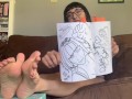Foot Fetish Adult Coloring Book by foot model Princess Bella Soles