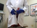 Doctor tries to make tent then cums