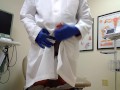 Doctor tries to make tent then cums