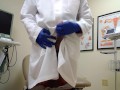 Doctor tries to make tent then cums