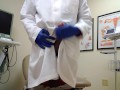 Doctor tries to make tent then cums