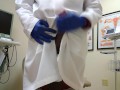 Doctor tries to make tent then cums
