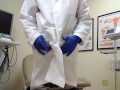 Doctor tries to make tent then cums