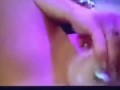 Girl Cumming with vibrator & dildo while watching male jerking....