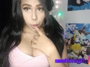 (JOI) Petite gamer girl wants your cum on her face