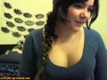 Annoying Camgirl Flashes Big Ass and Tits