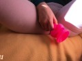 masturbating through yoga pants, and orgasm is real , wet leggings 
