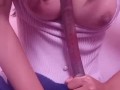 smacking perfect tits with ruler