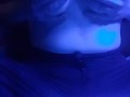 Stoner Babe Smokes a Huge Bong Hit and Plays With Tits