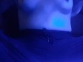 Stoner Babe Smokes a Huge Bong Hit and Plays With Tits
