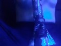 Stoner Babe Smokes a Huge Bong Hit and Plays With Tits
