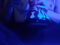 Stoner Babe Smokes a Huge Bong Hit and Plays With Tits