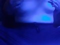 Stoner Babe Smokes a Huge Bong Hit and Plays With Tits
