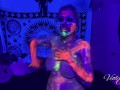 Slow and Sensual Glowpaint & Oil Dancing