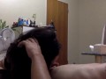 Petite girl pisses on my cock before we fuck (pee play)