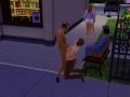 Fatty works as a prostitute. Lesbian on the street | 3D game, 3DCG, Adults