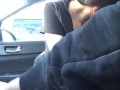 highschool girl gets her throat fucked for first time in the car