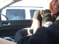 highschool girl gets her throat fucked for first time in the car