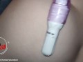 Real orgasm. Dildo DP. Cum in her wet pussy. Sperm inside. 1080,60FPS.  