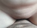 Fat virgin first time sex! Lost his virginity and creampie a stepsister