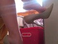 Sexy shoeplay with dipping and dangeling