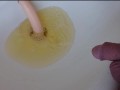 Schamhaare stutzen mit Pisse